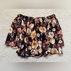 Floral Off-Shoulder Women's Flowy Blouse